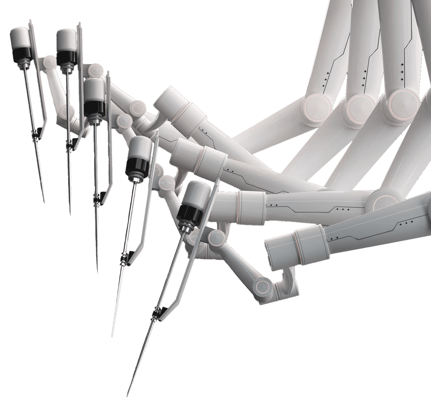 Robotic surgical system instrument arms