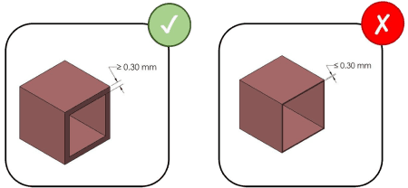 Minimum Wall Thickness diagram