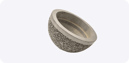 LMM-printed textured ring component