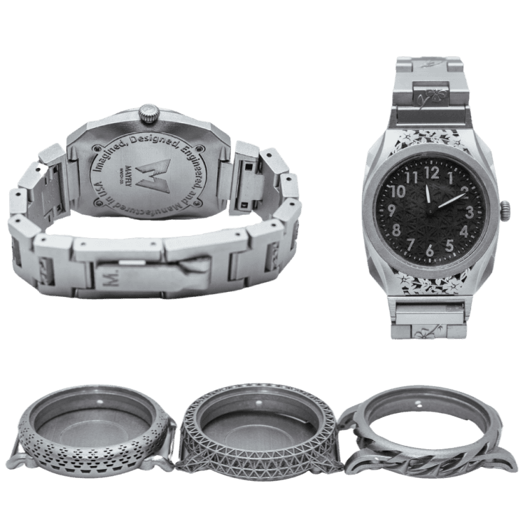 Precision watch case components